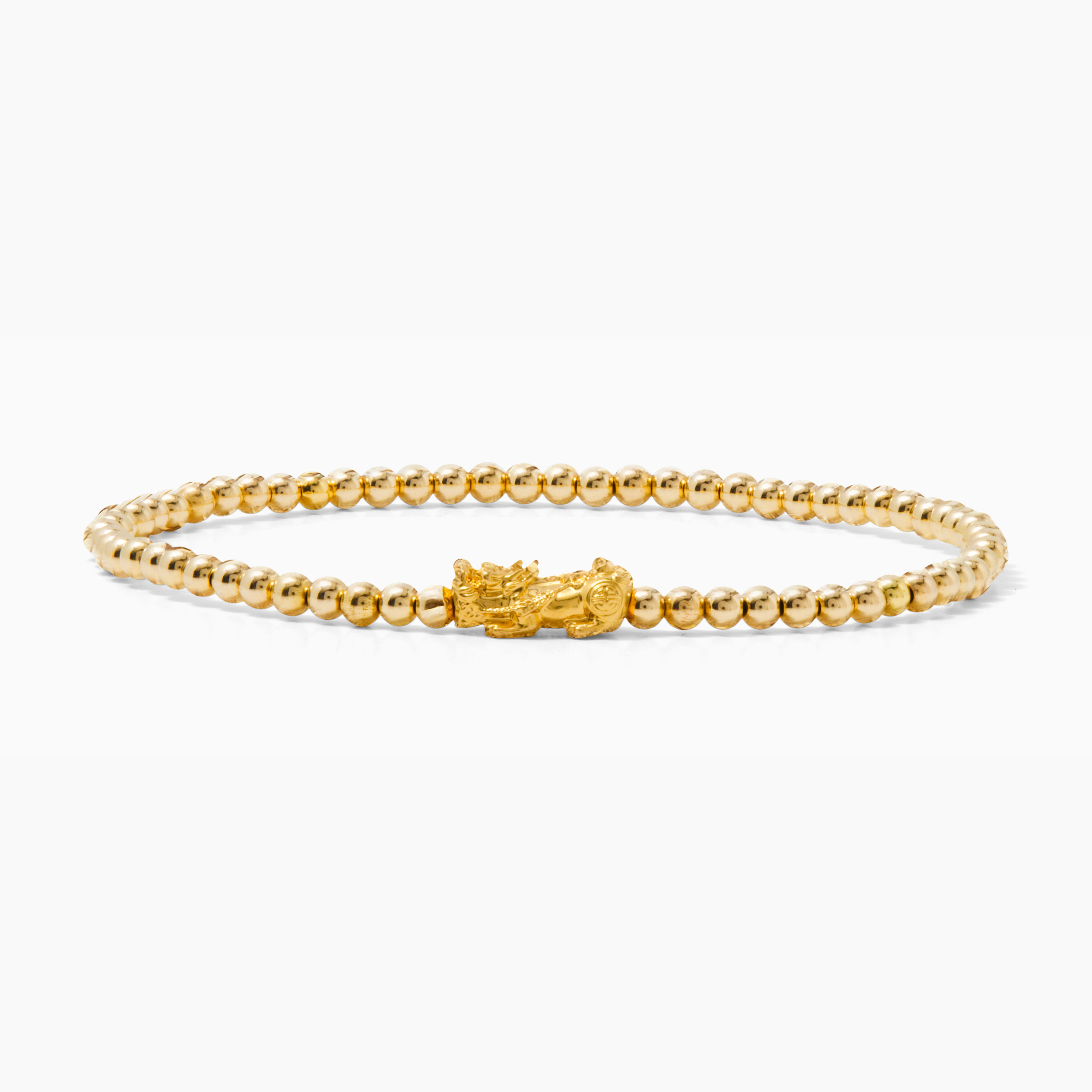 18k Real Gold Fortune Pixiu Bracelet