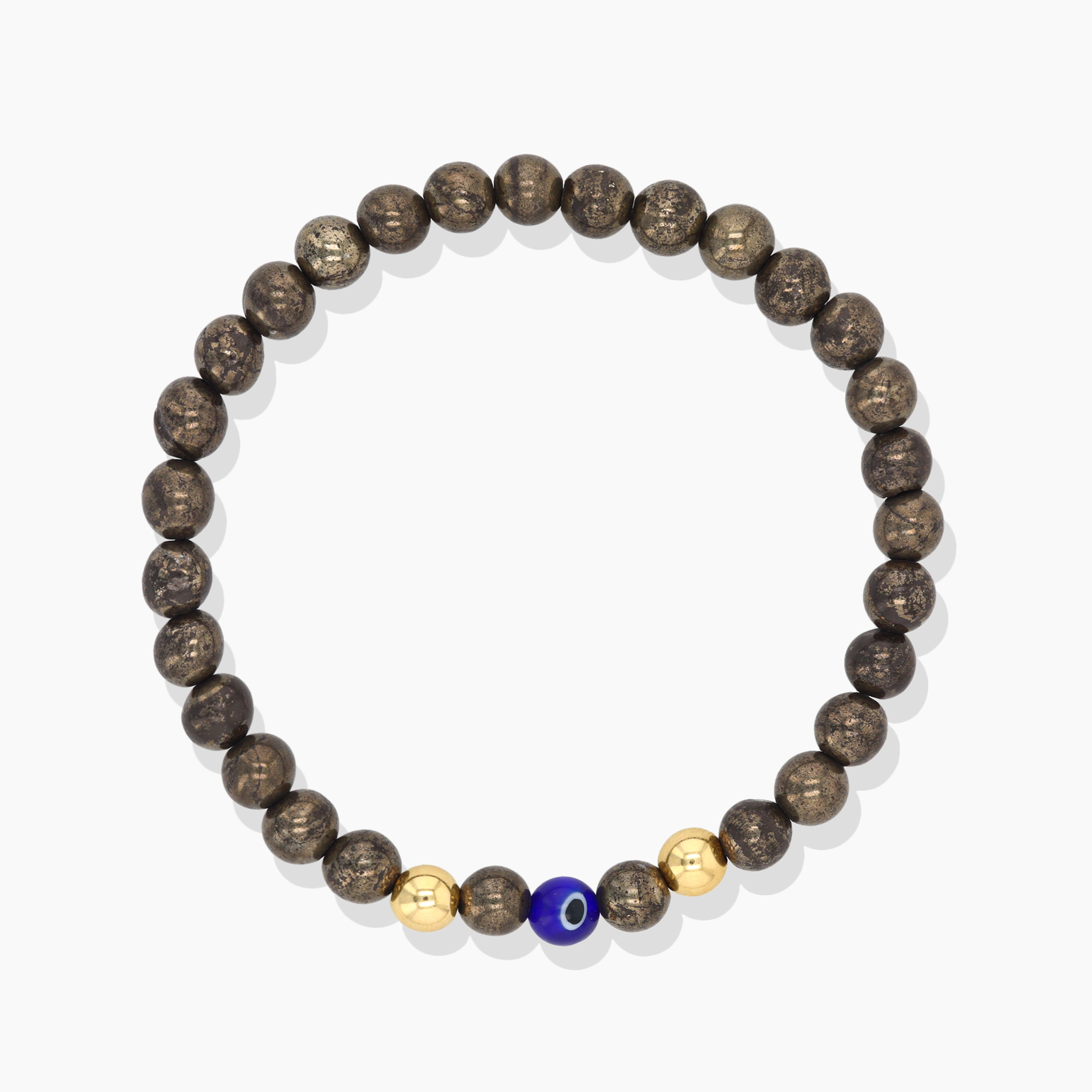 Capricorn Zodiac Evil Eye Real Gold Eclipse Energy Bracelet