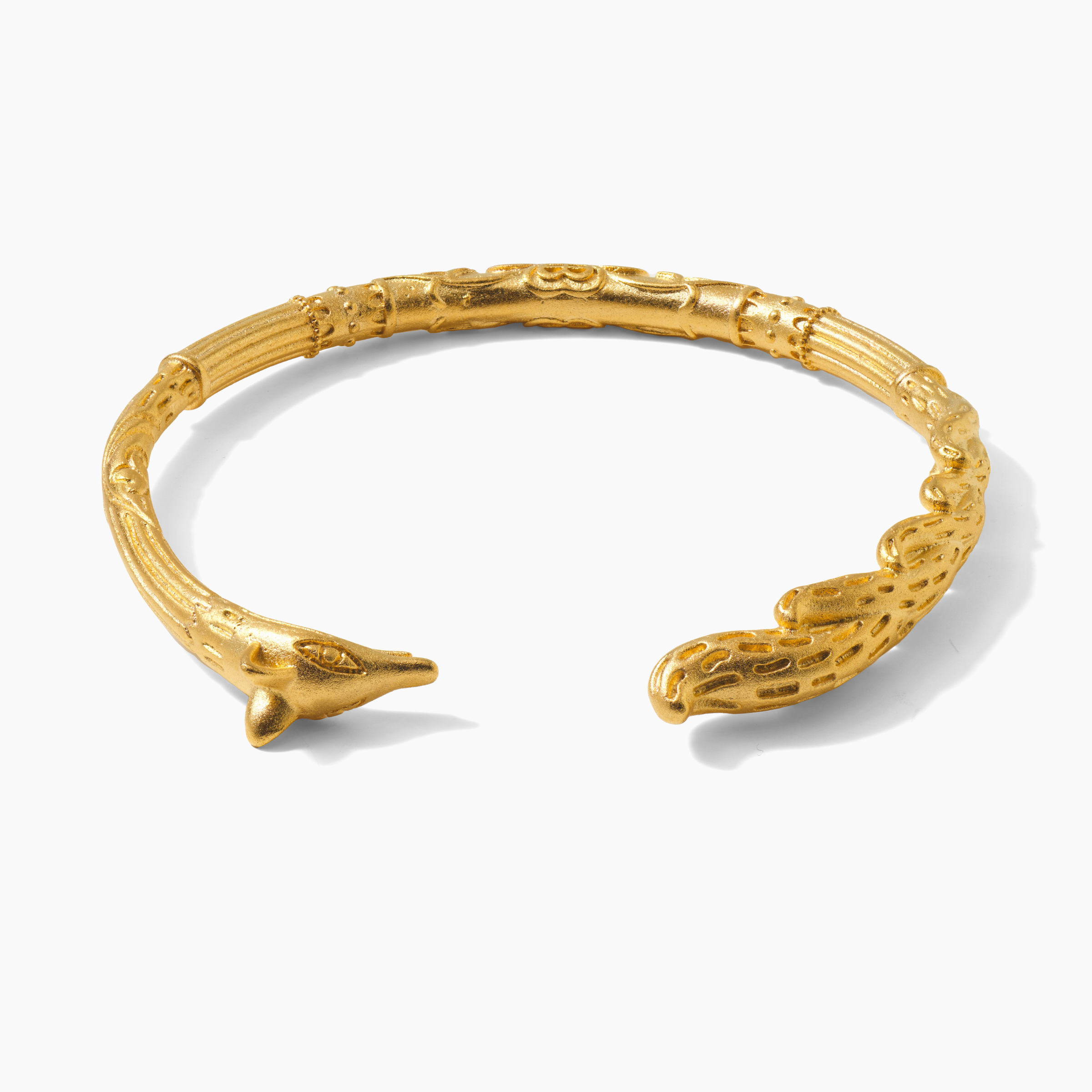 Lucky Feng Shui Fox Gold Bangle Bracelet