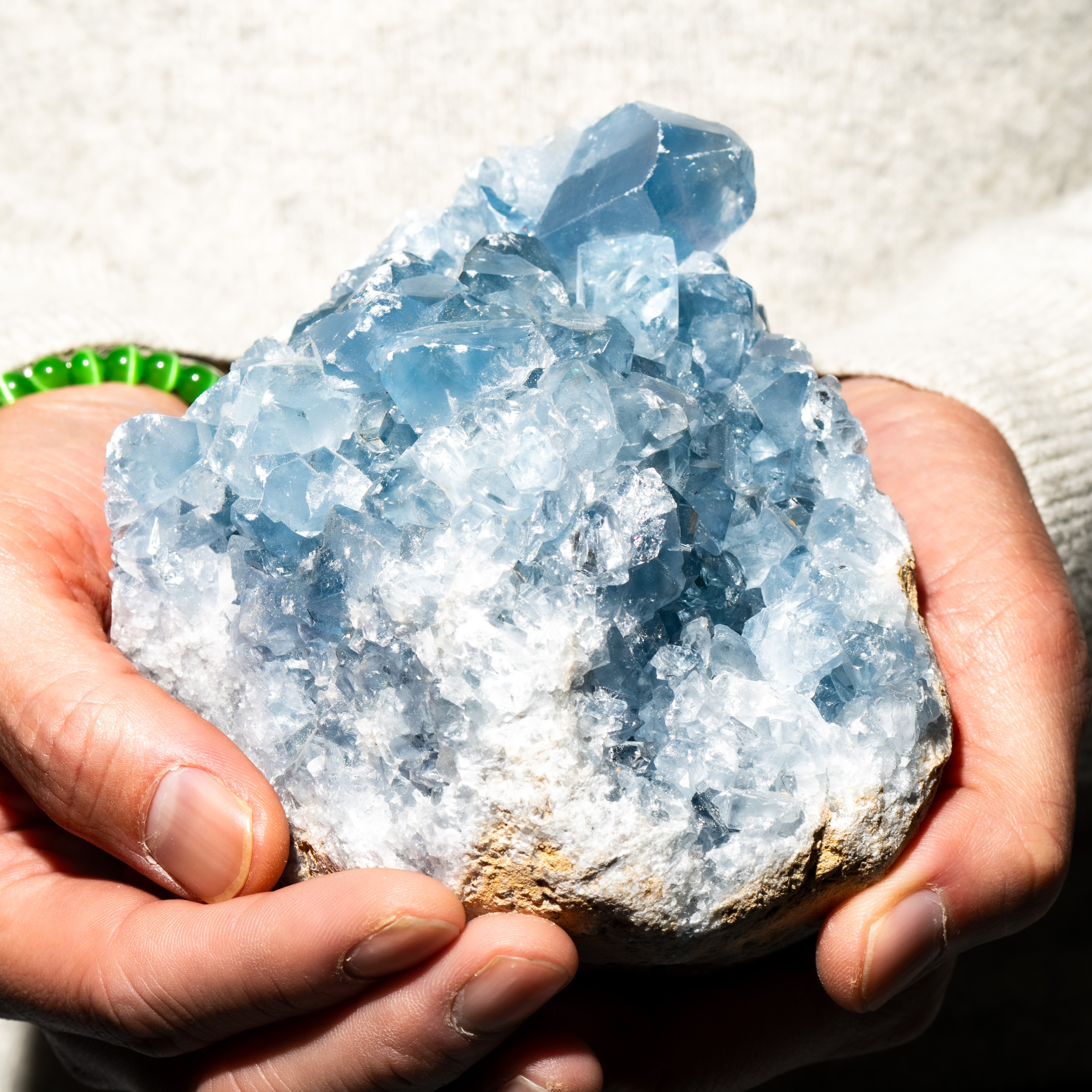 Sal's Energized Blue Celestite Crystal