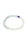 Magnetic Balance - Moonstone And Aquamarine Evil Eye Bracelet
