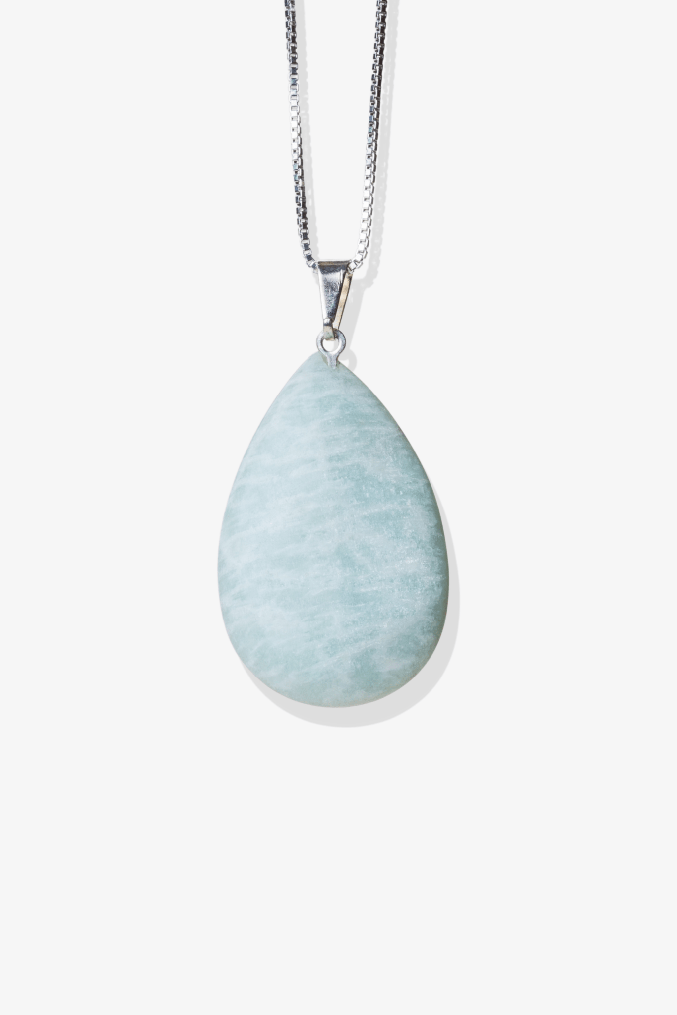 Amazonite Teardrop Pendant - Eat.Read.Love.