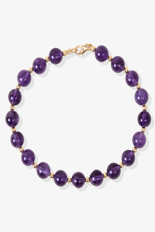 Amethyst with Gold Vermeil Bracelet - Everlasting Health - Eat.Read.Love.