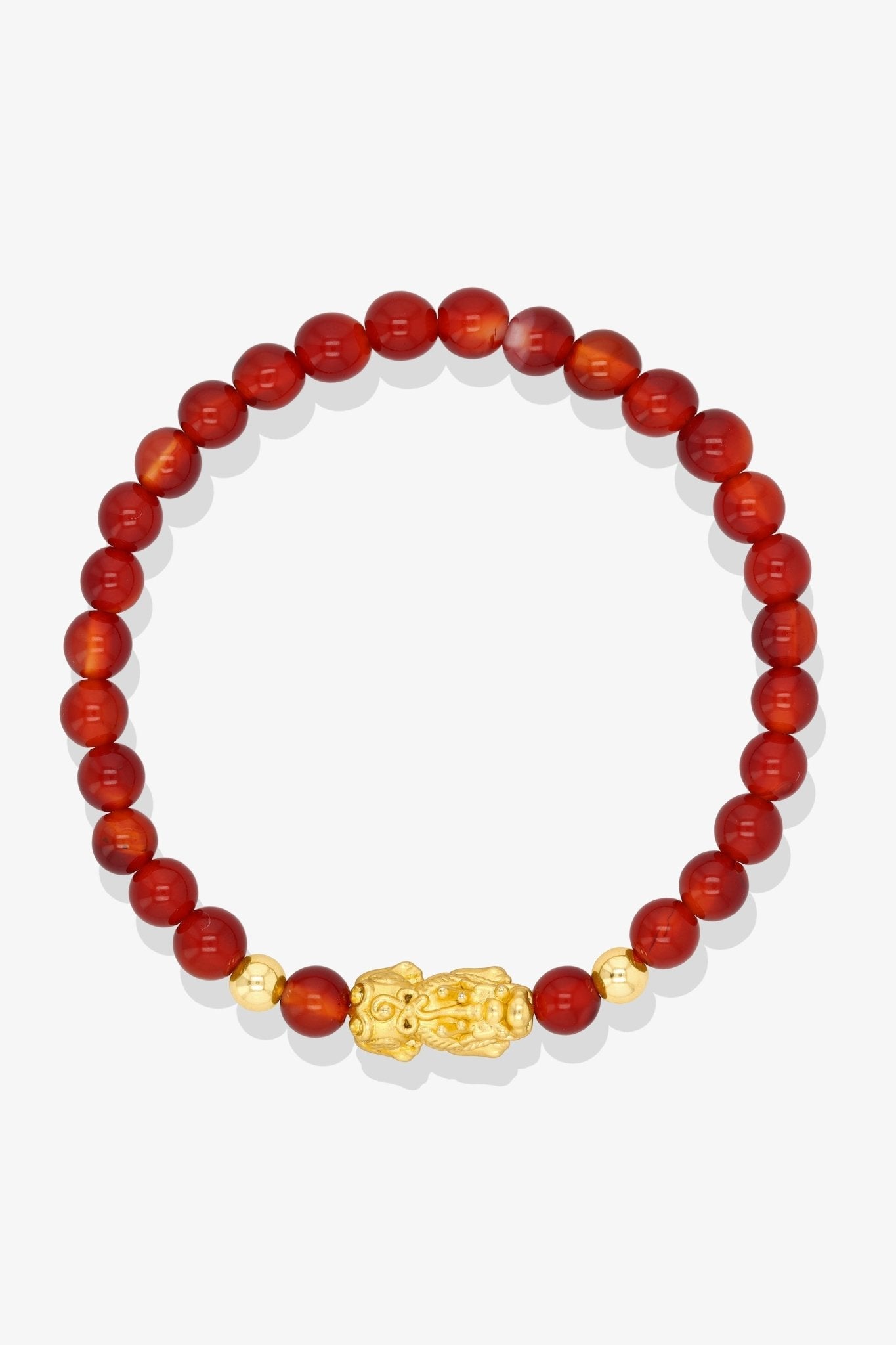 Aquamarine Unlimited Prosperity 18K Gold Vermeil Pixiu Feng Shui Bracelet - Eat.Read.Love.