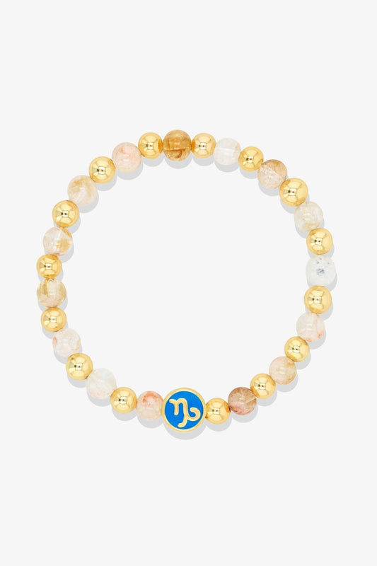 Aquarius - Citrine Zodiac Gold Vermeil Bracelet - Eat.Read.Love.