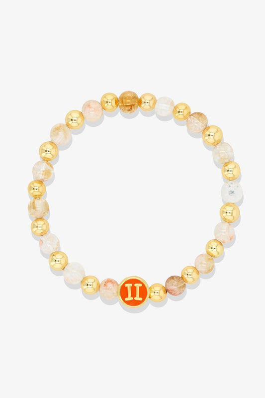 Aquarius - Citrine Zodiac Gold Vermeil Bracelet - Eat.Read.Love.