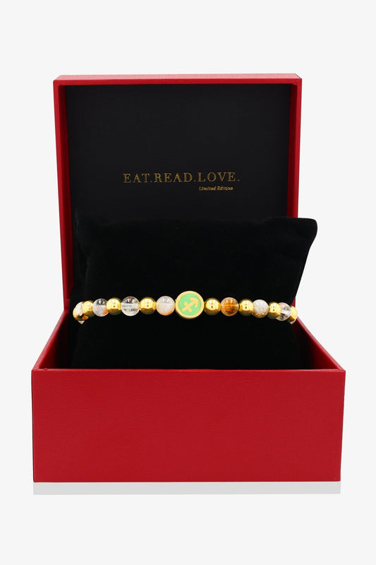 Aquarius - Citrine Zodiac Gold Vermeil Bracelet - Eat.Read.Love.