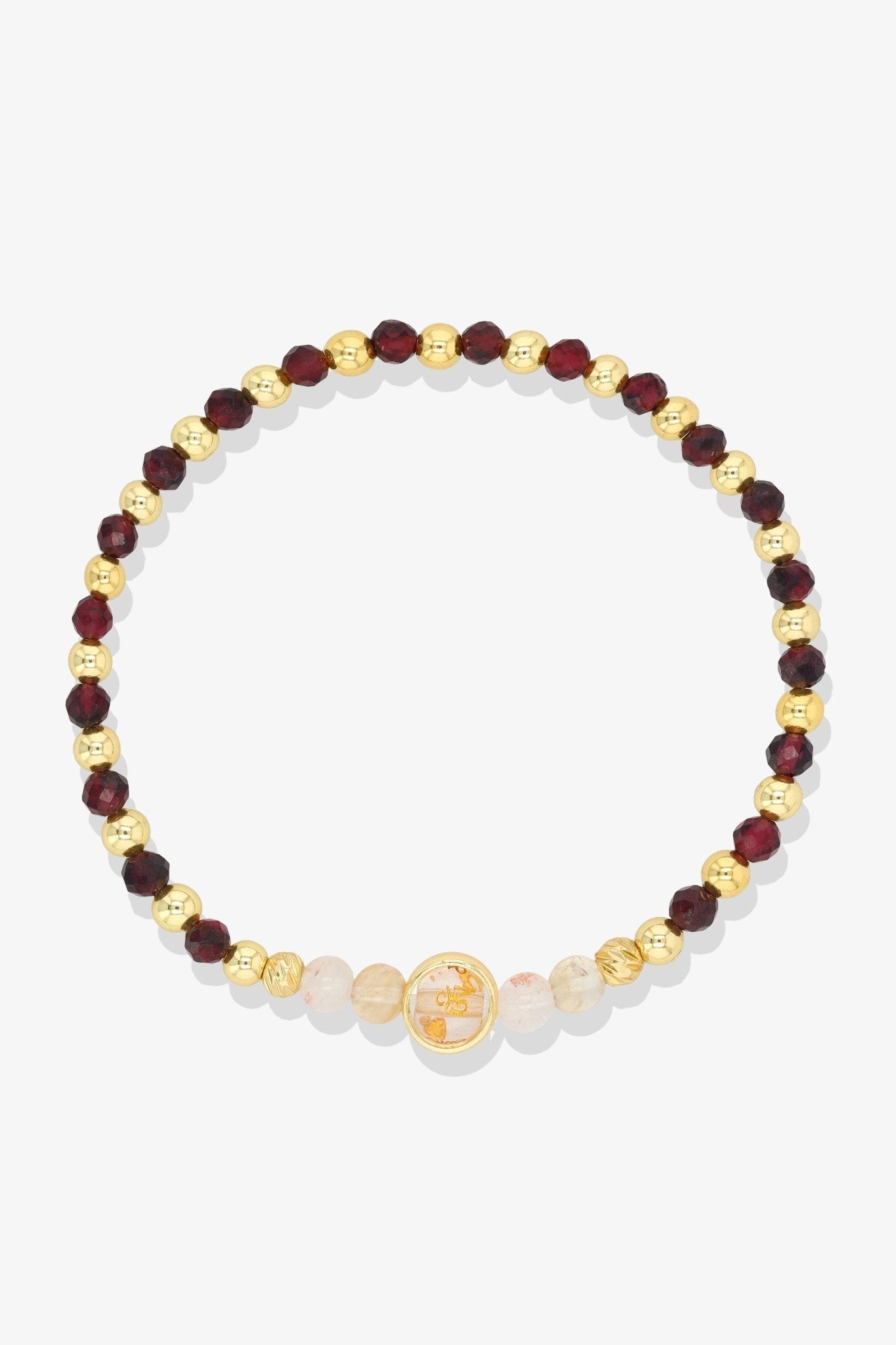 Aquarius Smoky Quartz Gold Vermeil Fortune Zodiac Bracelet - Eat.Read.Love.