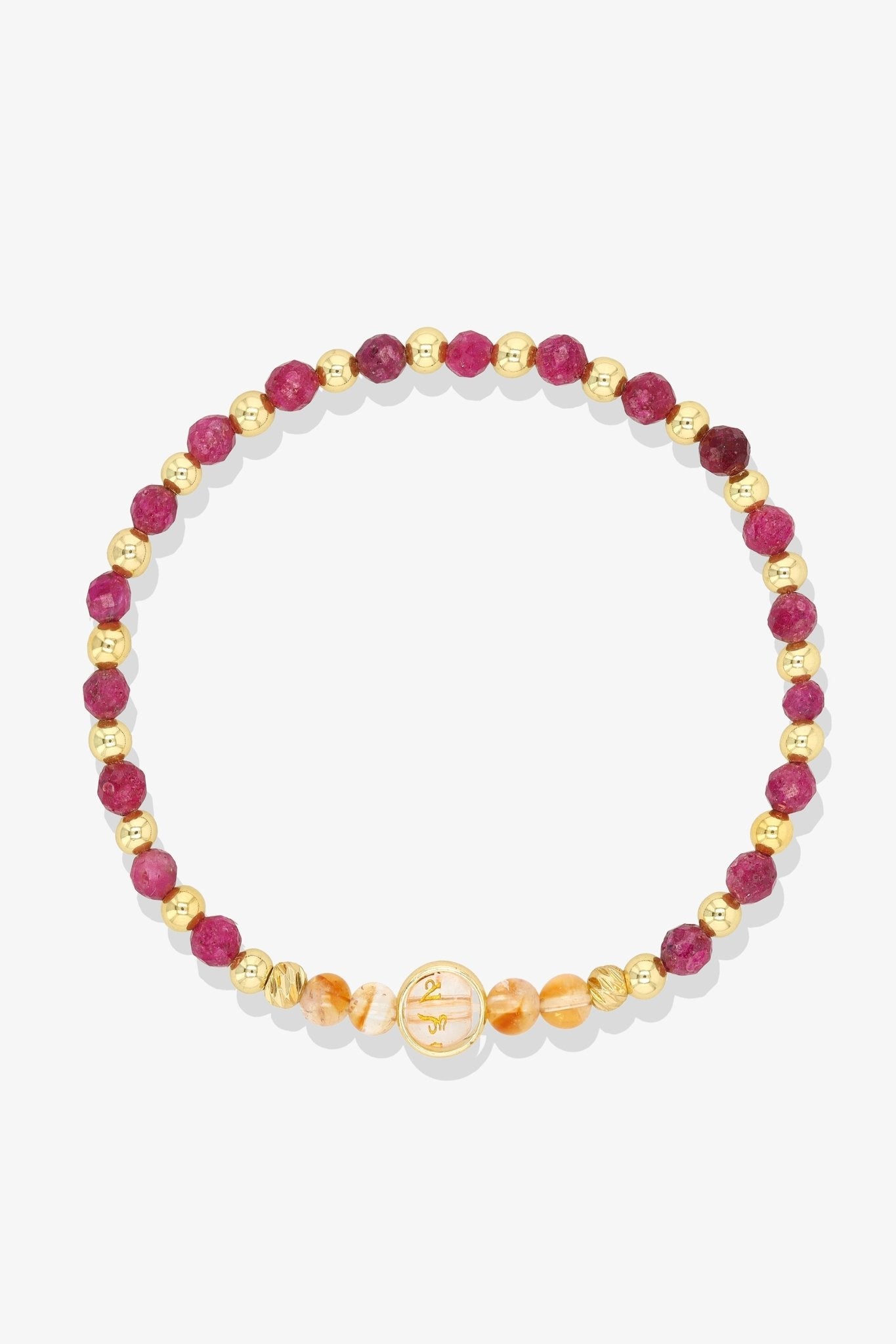 Aquarius Smoky Quartz Gold Vermeil Fortune Zodiac Bracelet - Eat.Read.Love.