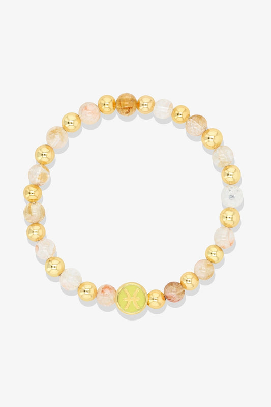 Aries - Citrine Zodiac Gold Vermeil Bracelet - Eat.Read.Love.