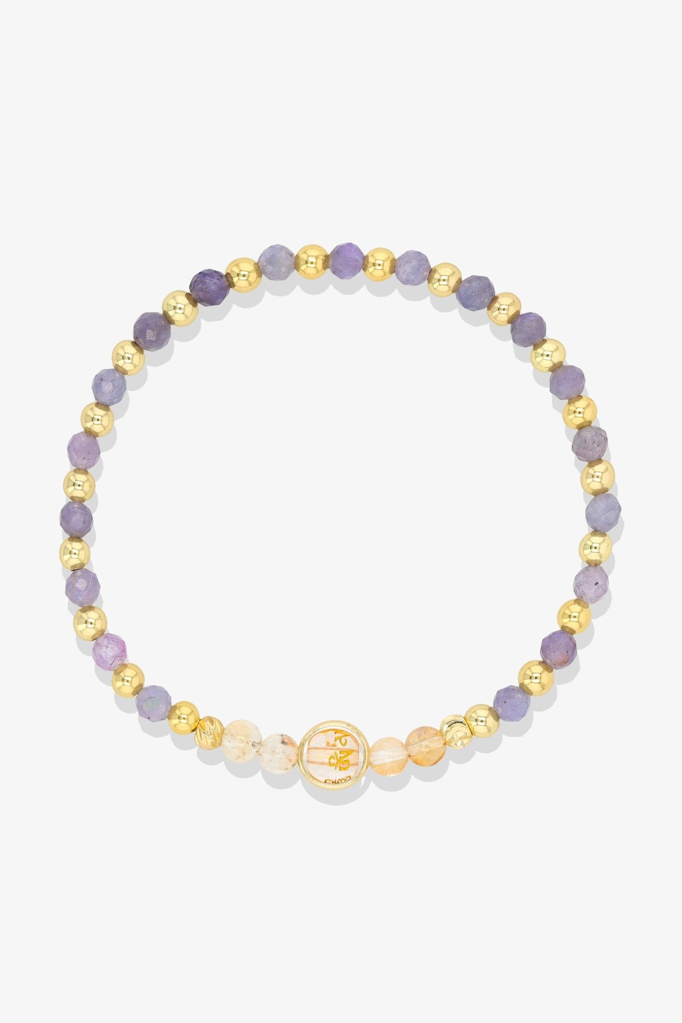 Aries Tanzanite Gold Vermeil Fortune Zodiac Bracelet - Eat.Read.Love.