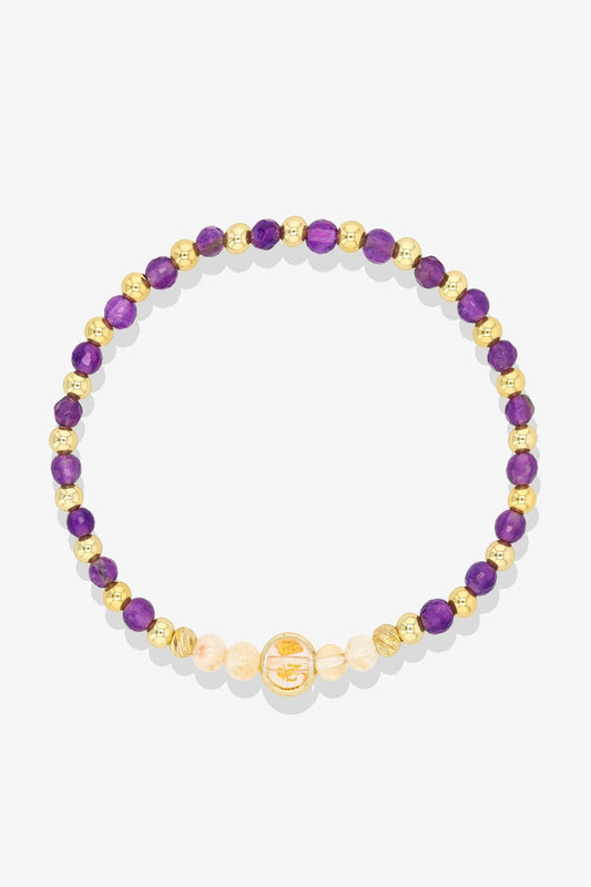 Aries Tanzanite Gold Vermeil Fortune Zodiac Bracelet - Eat.Read.Love.