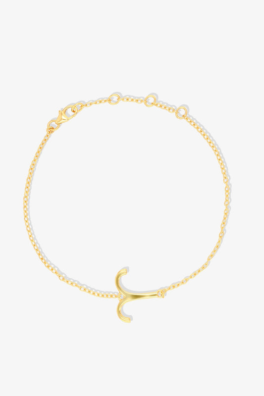 Aries Zodiac 18k Gold Vermeil Bracelet - Eat.Read.Love.