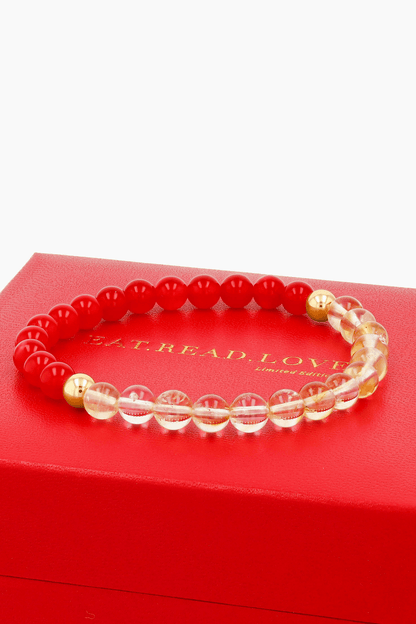 Aries Zodiac Energy Bracelet With REAL Gold - Eat.Read.Love.