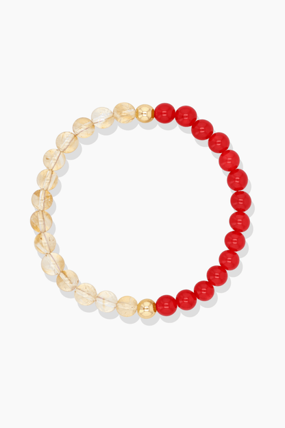 Aries Zodiac Energy Bracelet With REAL Gold - Eat.Read.Love.