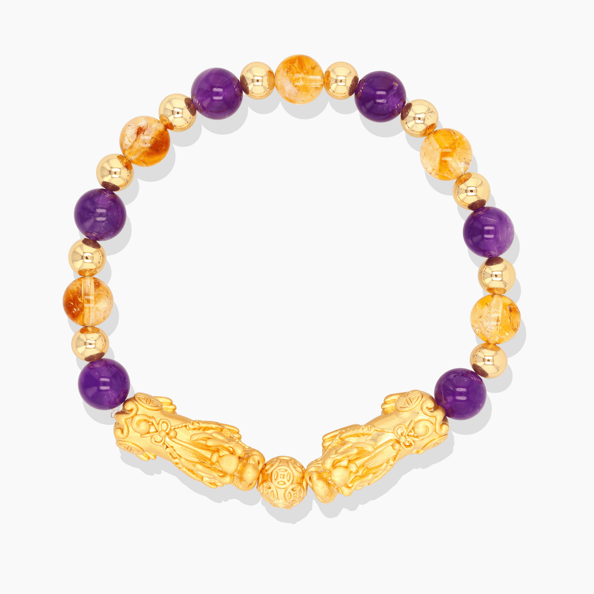Aries Zodiac Feng Shui Double Pixiu Bracelet - Eat.Read.Love.