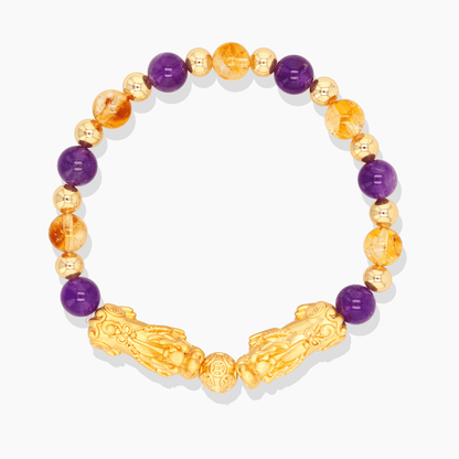 Aries Zodiac Feng Shui Double Pixiu Bracelet - Eat.Read.Love.