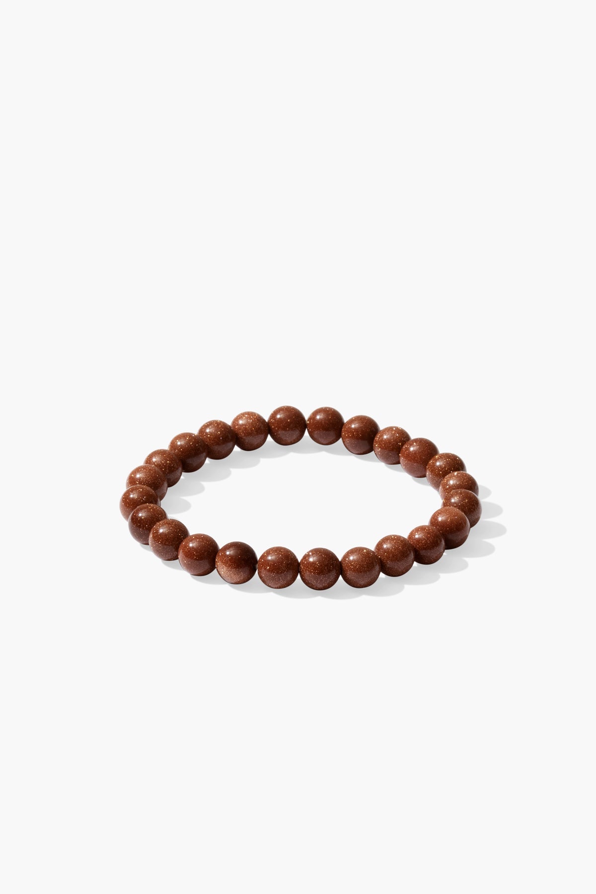 Brown Goldstone Beaded Bracelet - Eat.Read.Love.