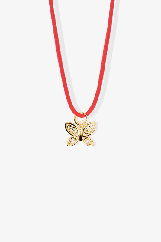 Butterfly Pendant 14k REAL Gold - Eat.Read.Love.