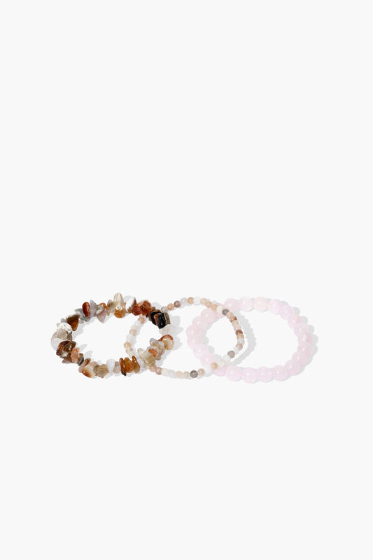 Cancer Stackable Bracelet Set - Eat.Read.Love.