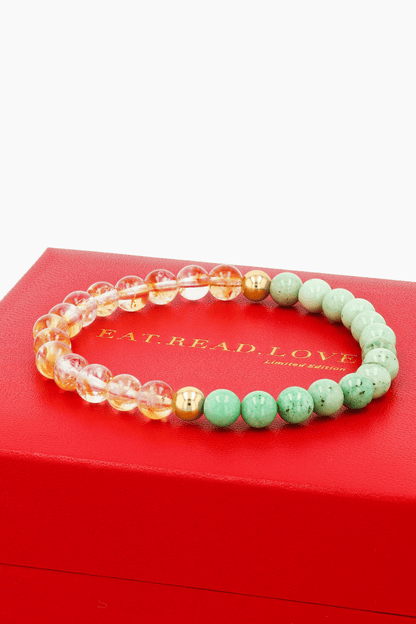 Cancer Zodiac Energy Bracelet With REAL Gold - Eat.Read.Love.