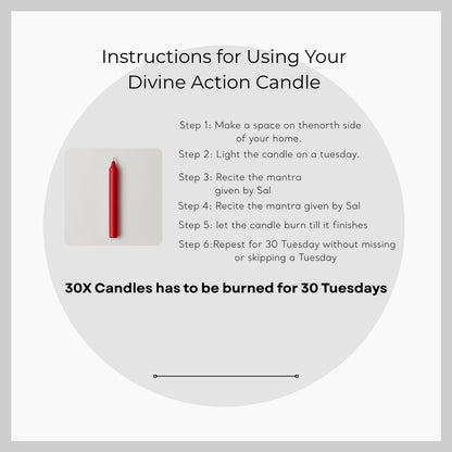 Candle Of Divine Action - Eat.Read.Love.