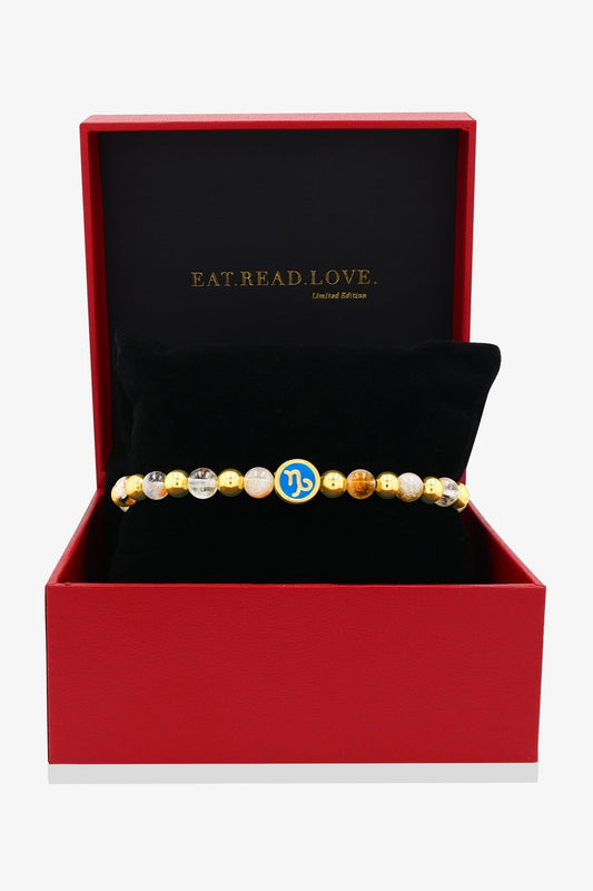 Capricorn - Citrine Zodiac Gold Vermeil Bracelet - Eat.Read.Love.