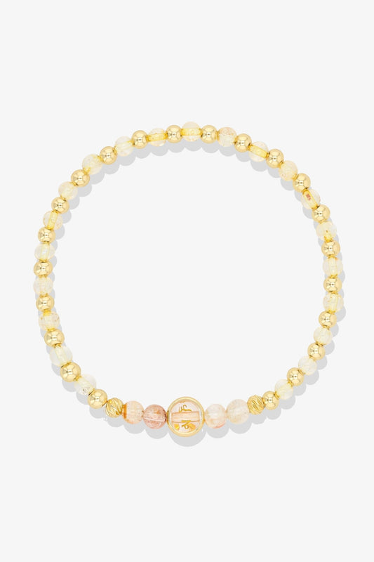 Capricorn Tigers Eye Gold Vermeil Fortune Zodiac Bracelet - Eat.Read.Love.