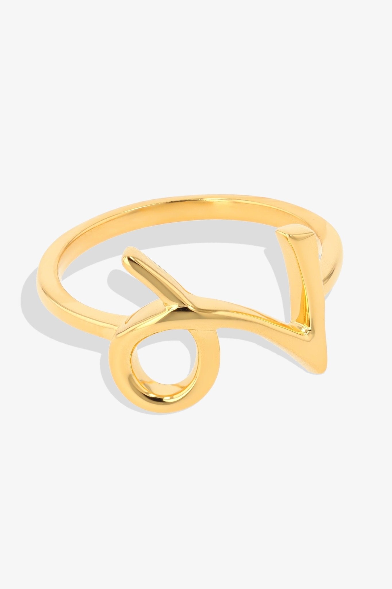 Capricorn Zodiac 18k Gold Vermeil Ring - Eat.Read.Love.