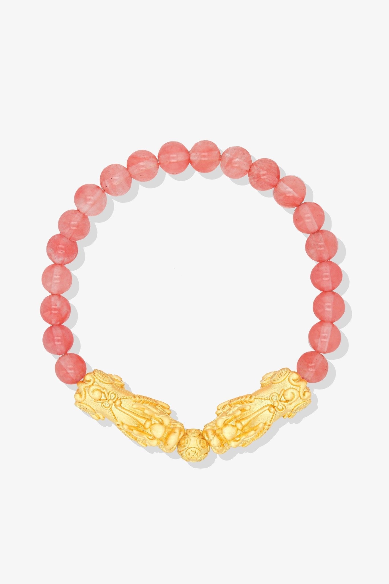 Carnelian Mega Money 18k Gold Vermeil Pixiu Feng Shui Bracelet - Eat.Read.Love.