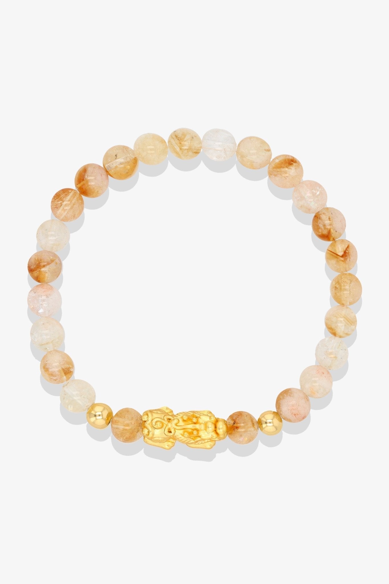 Carnelian Unlimited Prosperity 18K Gold Vermeil Pixiu Feng Shui Bracelet - Eat.Read.Love.