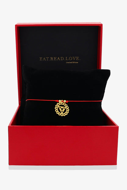 Chakra Red String Bracelet - Throat - Eat.Read.Love.