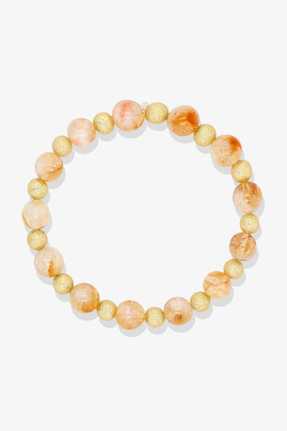 Citrine and 18k Gold Vermeil Blessing Bracelet - Eat.Read.Love.