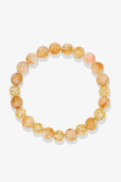 Citrine and Gold Vermeil Wealth Bracelet - Eat.Read.Love.