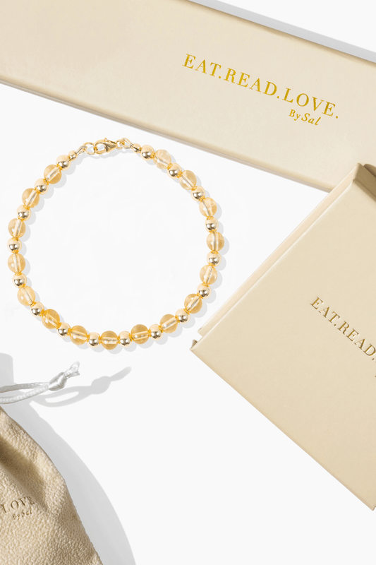 Citrine Gold Vermeil Bracelet - Extreme Fortune - Eat.Read.Love.