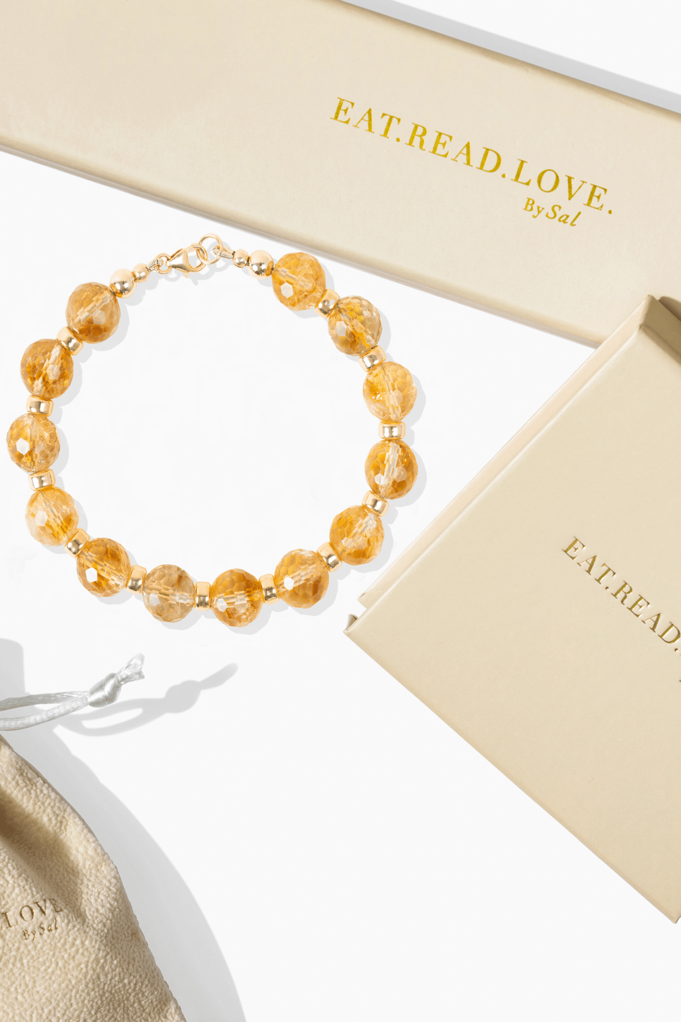 Citrine Gold Vermeil Bracelet - Massive Opportunity - Eat.Read.Love.