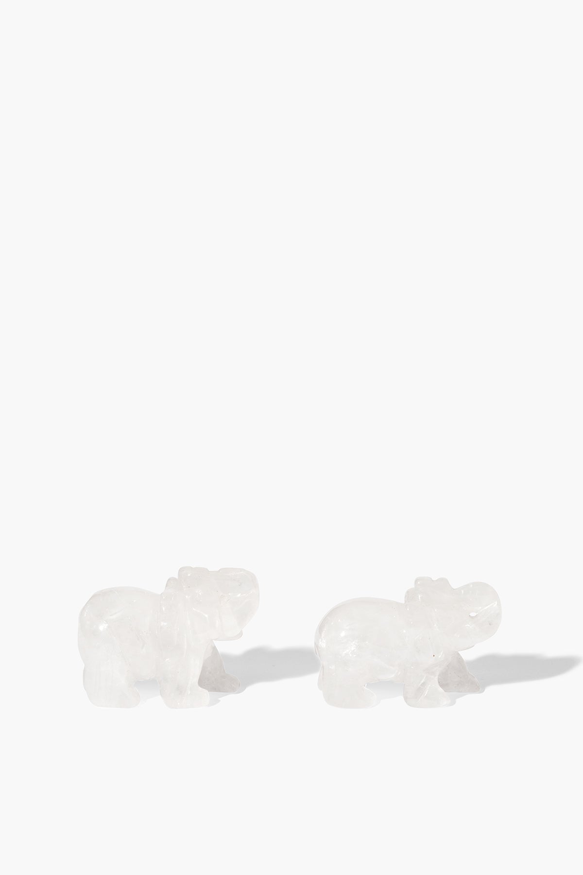 Clear Quartz Crystal Lucky Elephant - Eat.Read.Love.