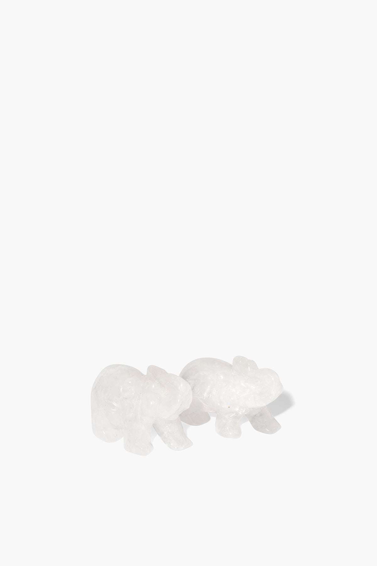 Clear Quartz Crystal Lucky Elephant - Eat.Read.Love.