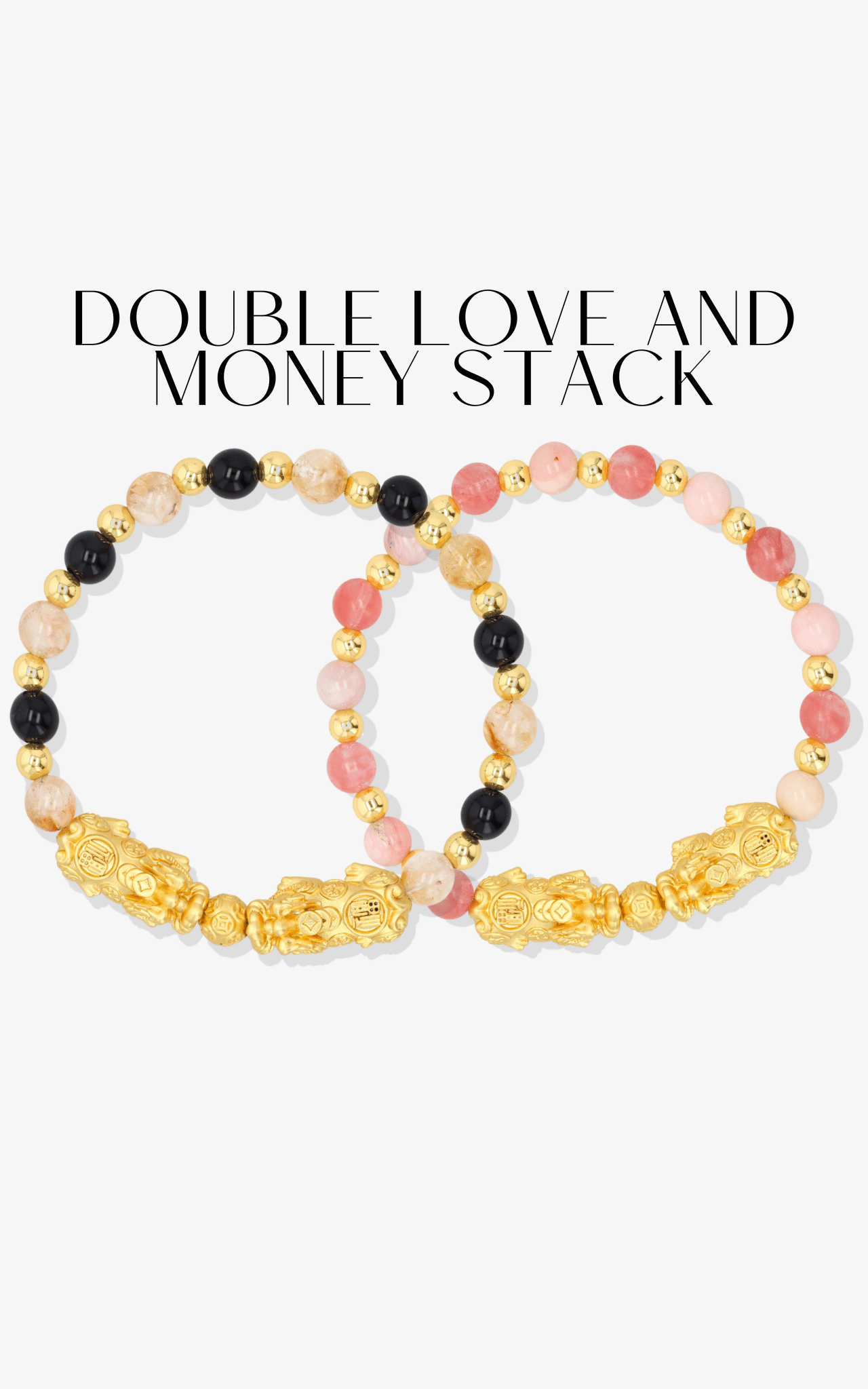 Double Love and Money Feng Shui Double Pixiu Stack - Eat.Read.Love.