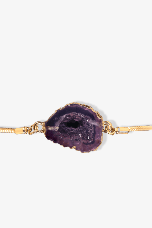 Druzy Geode Purple - Eat.Read.Love.