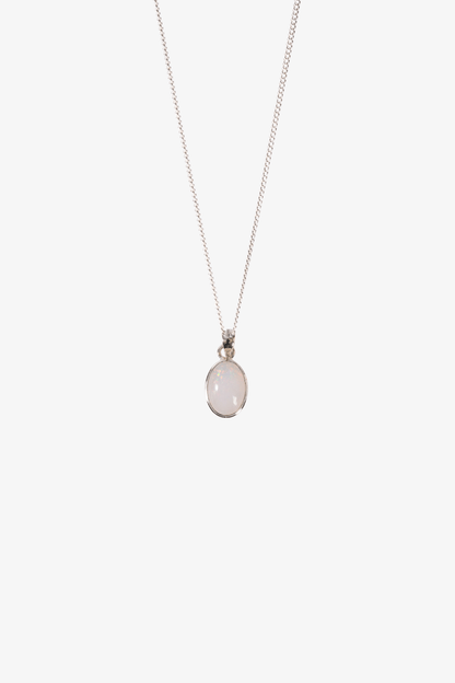 Ethiopian Opal Sterling Silver Pendant - Eat.Read.Love.