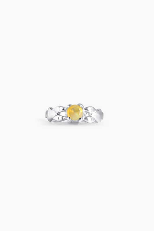 Ethiopian Opal Sterling Silver Ring - Eat.Read.Love.