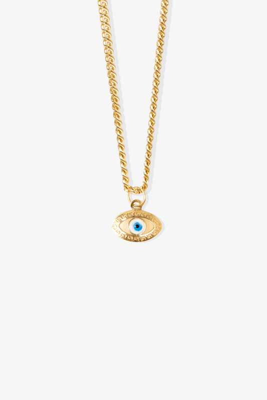 Evil Eye Pendant 14k REAL Gold - Eat.Read.Love.