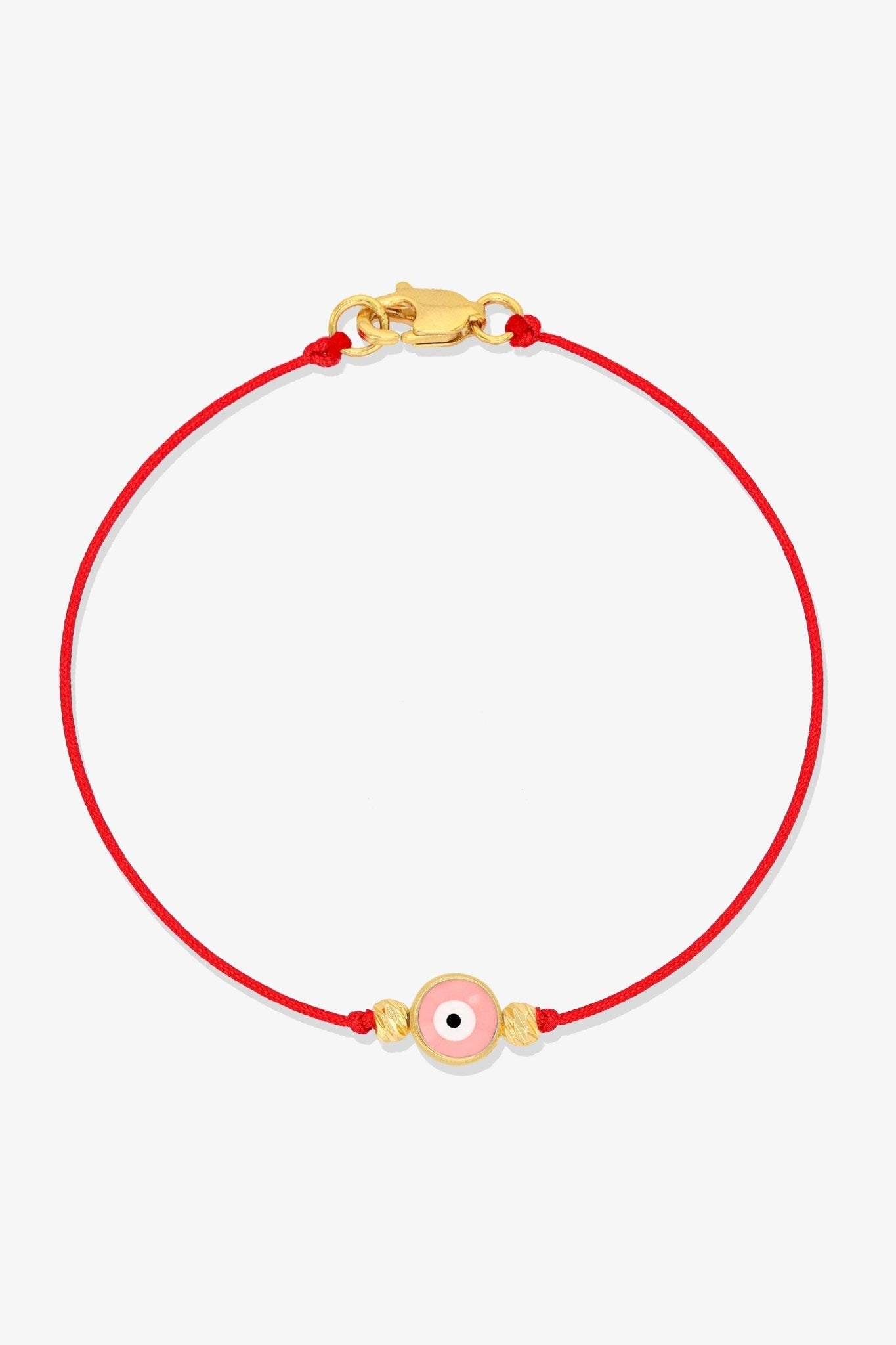 Evil Eye Red String Protection Bracelet - Black - Eat.Read.Love.