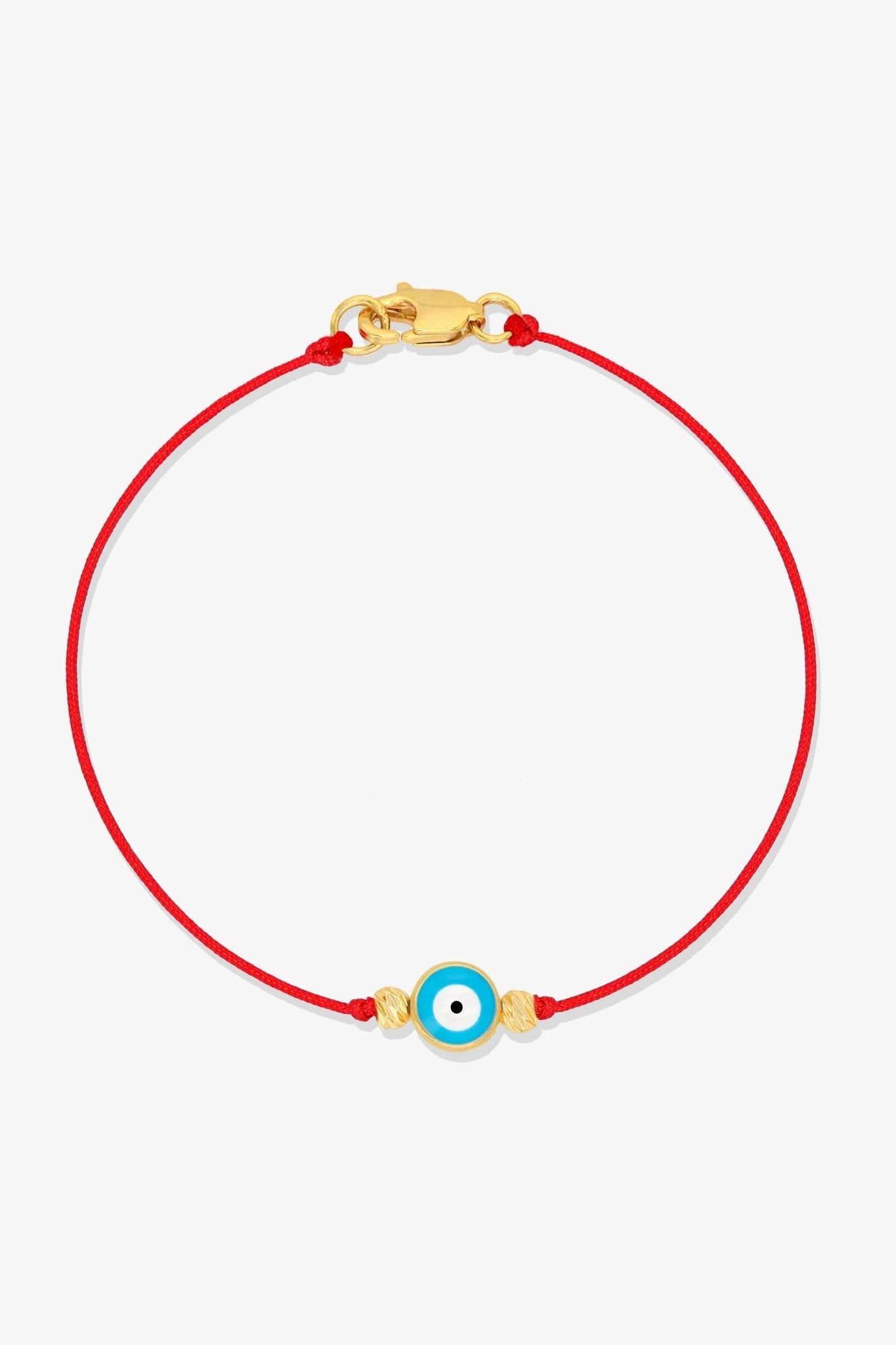 Evil Eye Red String Protection Bracelet - Black - Eat.Read.Love.