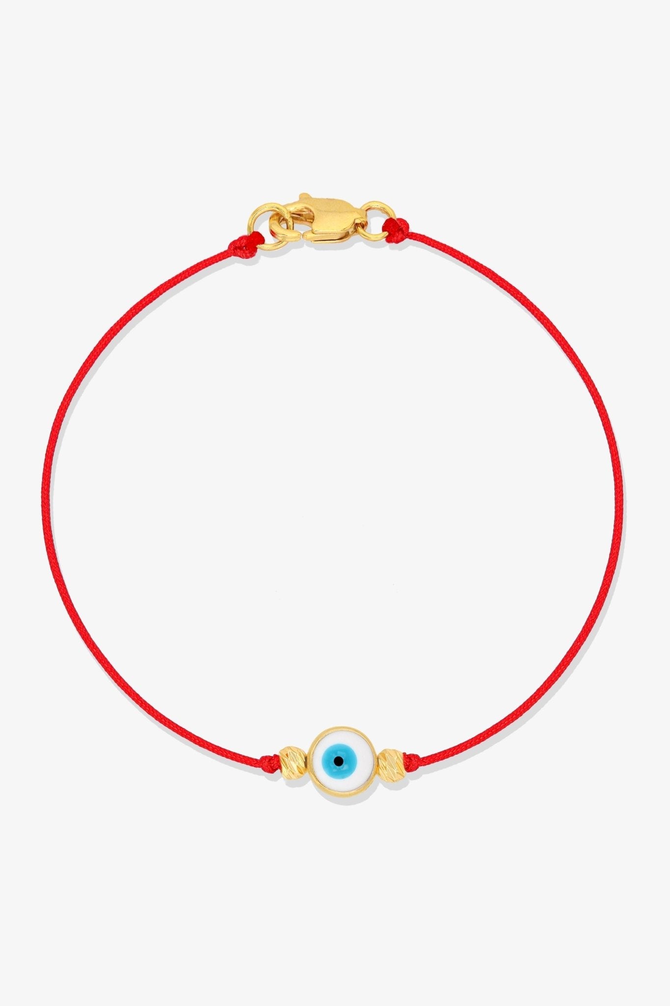 Evil Eye Red String Protection Bracelet - Black - Eat.Read.Love.