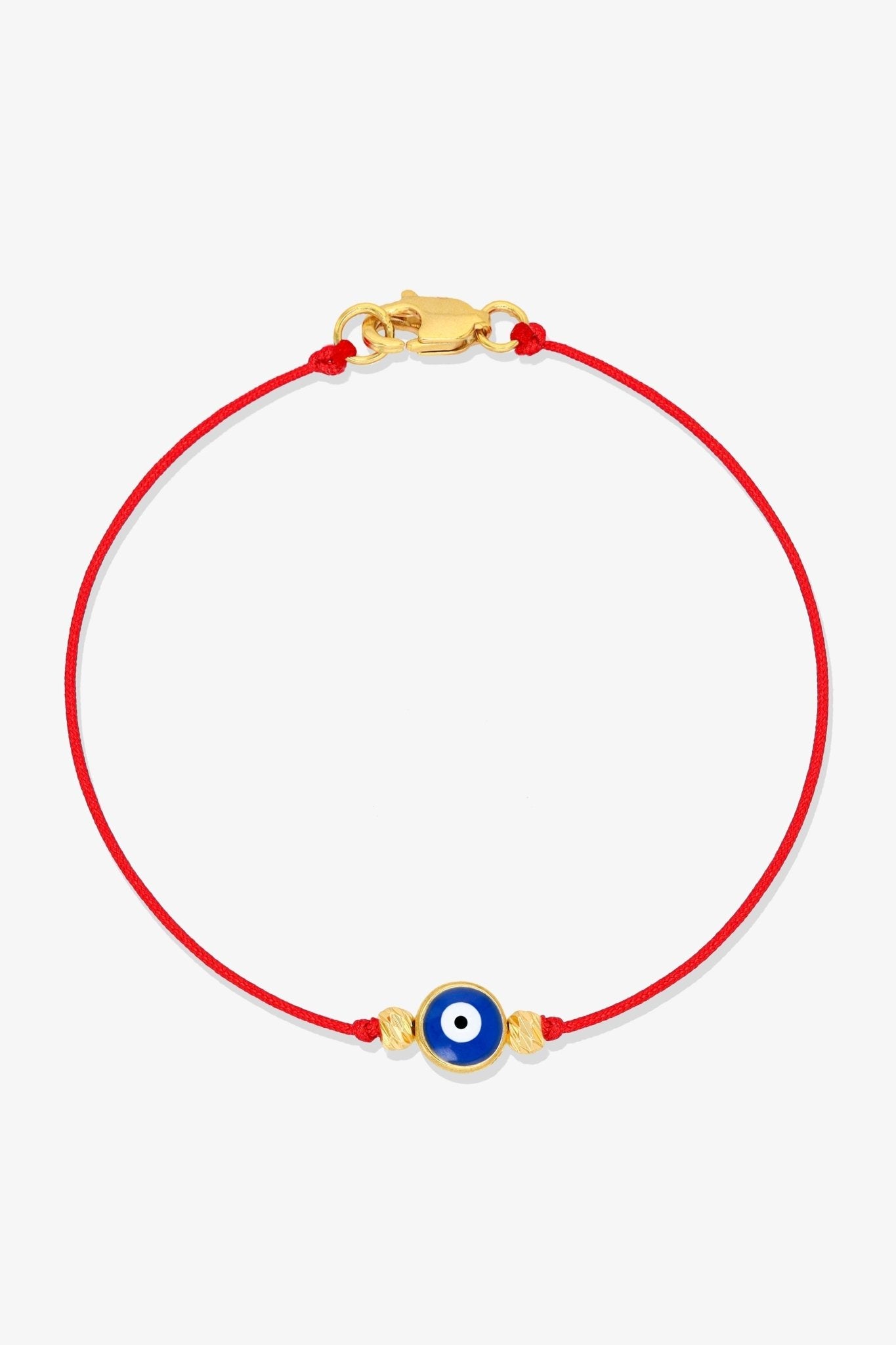 Evil Eye Red String Protection Bracelet - Black - Eat.Read.Love.