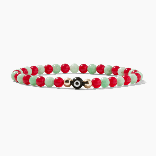 Eye of Prosperity Ruby and Emerald Bracelet REAL Gold - Eat.Read.Love.