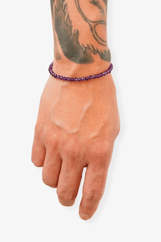 Facetted Amethyst Gold Vermeil Bracelet - Positive Energy - Eat.Read.Love.