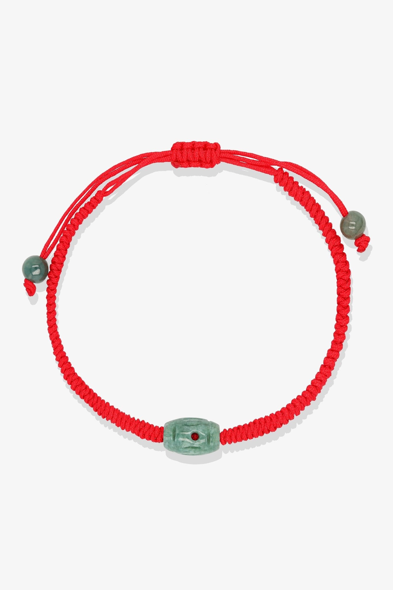 Fortune Jade Gold Vermeil Red Thread Bracelet - Eat.Read.Love.